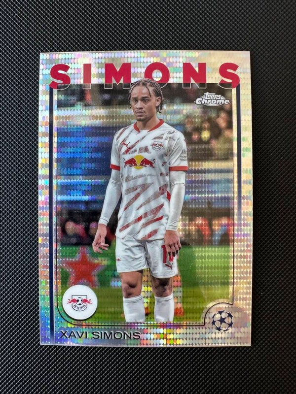 Xavi Simons Topps Chrome 2025 Pulsar Refractor #37 LEIPZIG