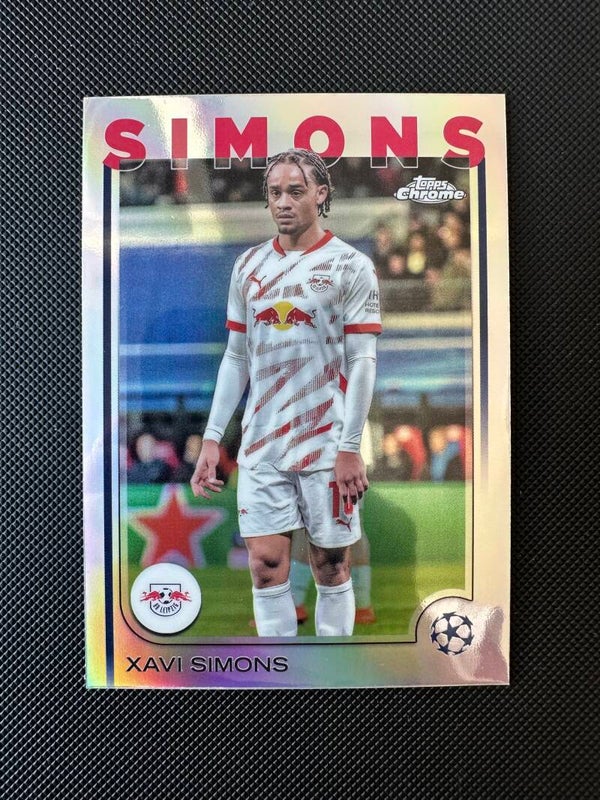Xavi Simons Topps Chrome 2025 Refractor #37 LEIPZIG