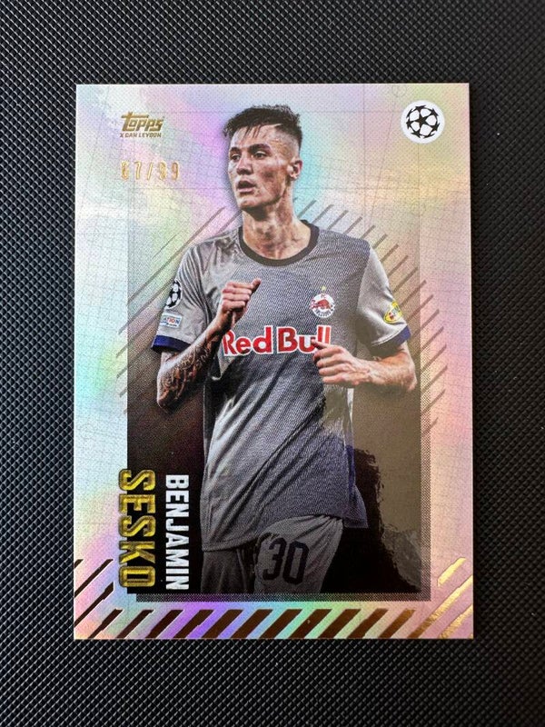 Benjamin Šeško /99 Topps x Dan Leyoon GOLD 2023 SALZBURG