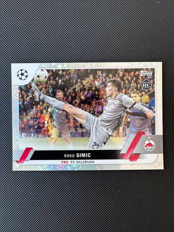 Roko Simić Rookie Topps UEFA CC 2023 Starball Foil #121 SALZBURG