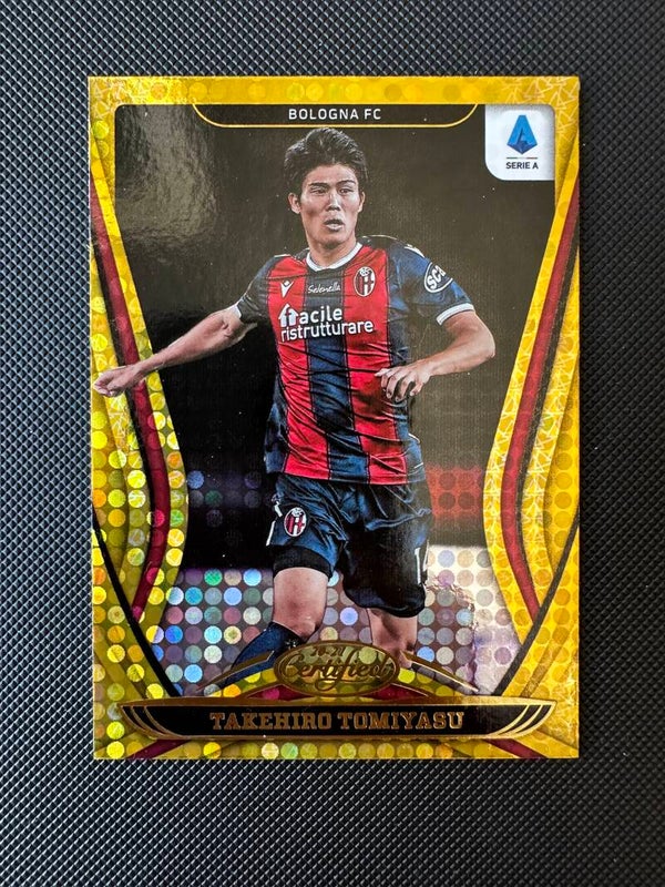 Takehiro Tomiyasu Panini Chronicles Certified 2020/21 Gold Circles #9 BOLOGNA