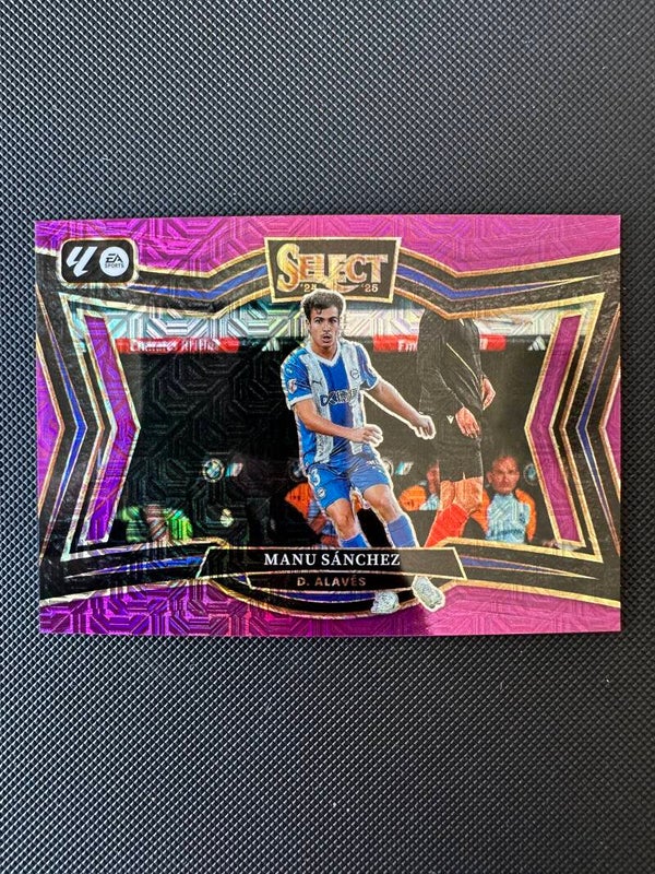 Manu Sanchez Panini Select La Liga 2024/25 Purple Prizm #212 DEPORTIVO ALAVES