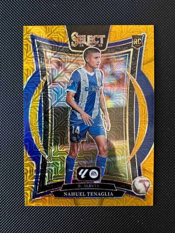 Nahuel Tenaglia /10 Rookie Panini Select La Liga 2024/25 Gold Terrace Prizm #73 DEPORTIVO ALAVES