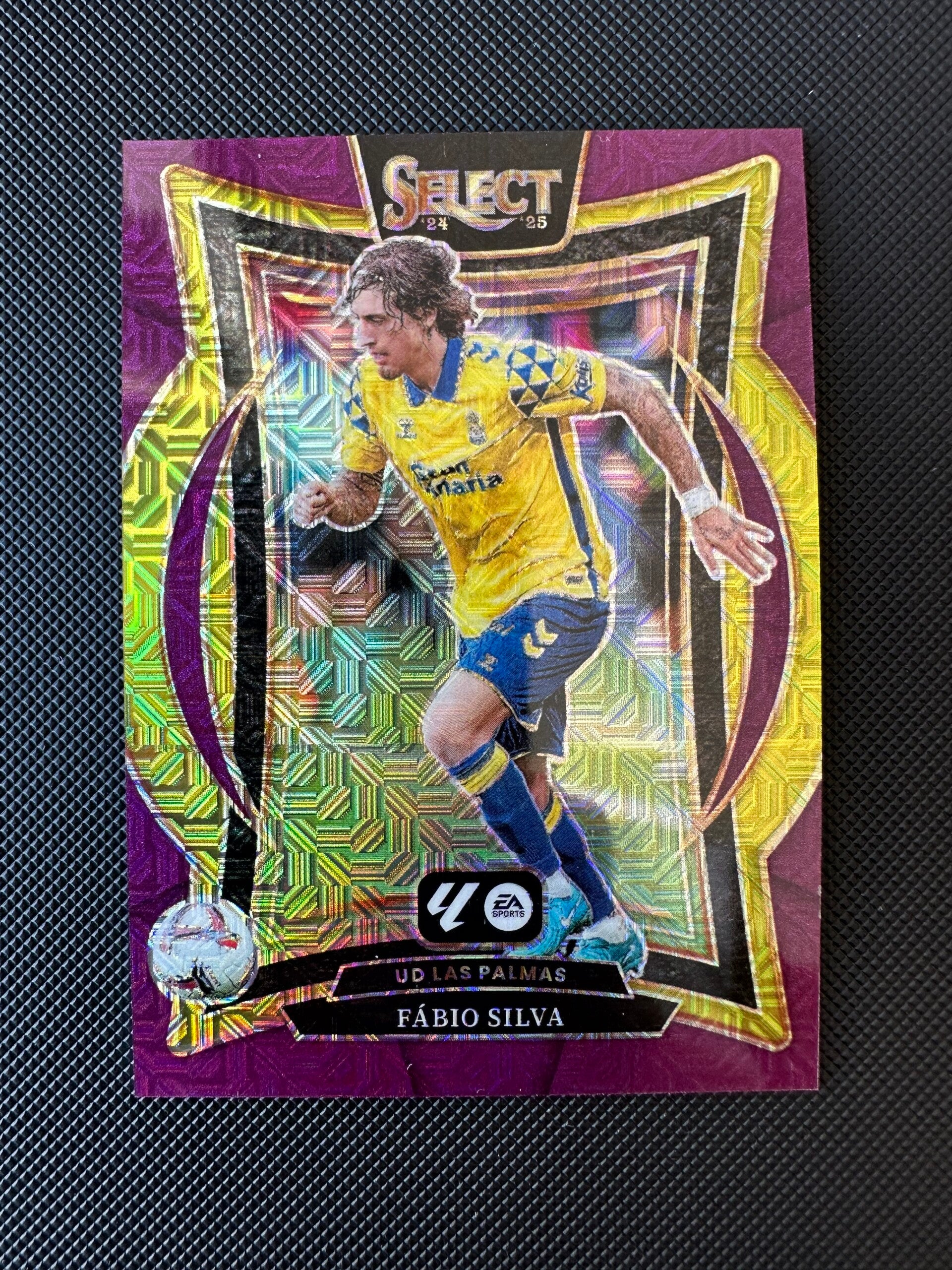 Fabio Silva Panini Select La Liga 2024/25 Purple Terrace Prizm #58 LAS PALMAS