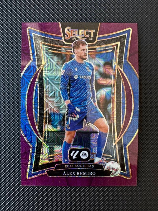 Alex Remiro Panini Select La Liga 2024/25 Purple Terrace Prizm #50 REAL SOCIEDAD