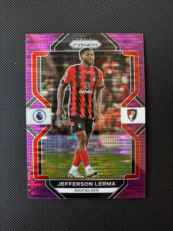 Jefferson Lerma Panini Prizm Premier League 2022/23 Purple Pulsar Prizm #217 BOURNEMOUTH