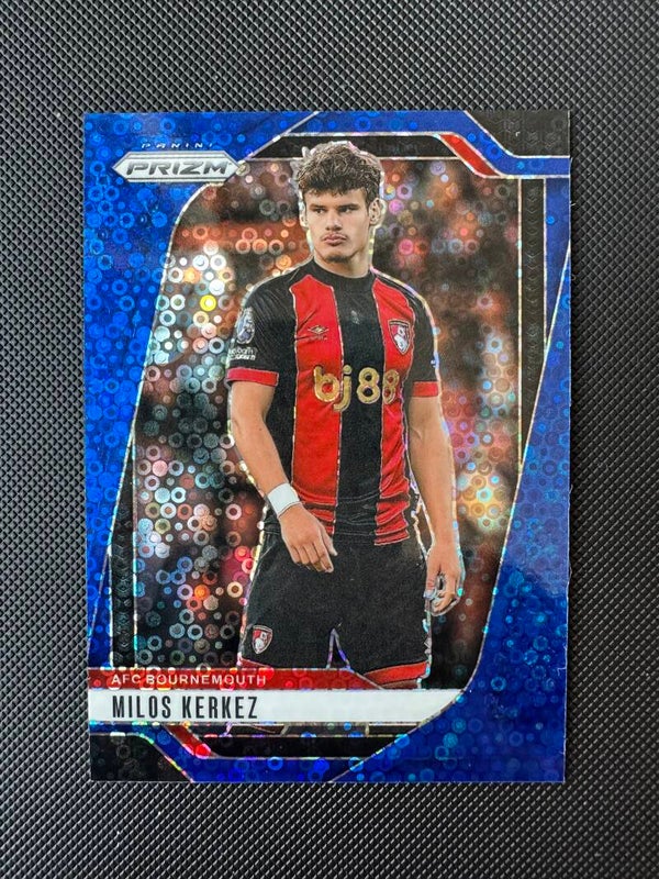 Miloš Kerkez /99 Panini Prizm Premier League 2024/25 Blue Breakaway Prizm #196 BOURNEMOUTH