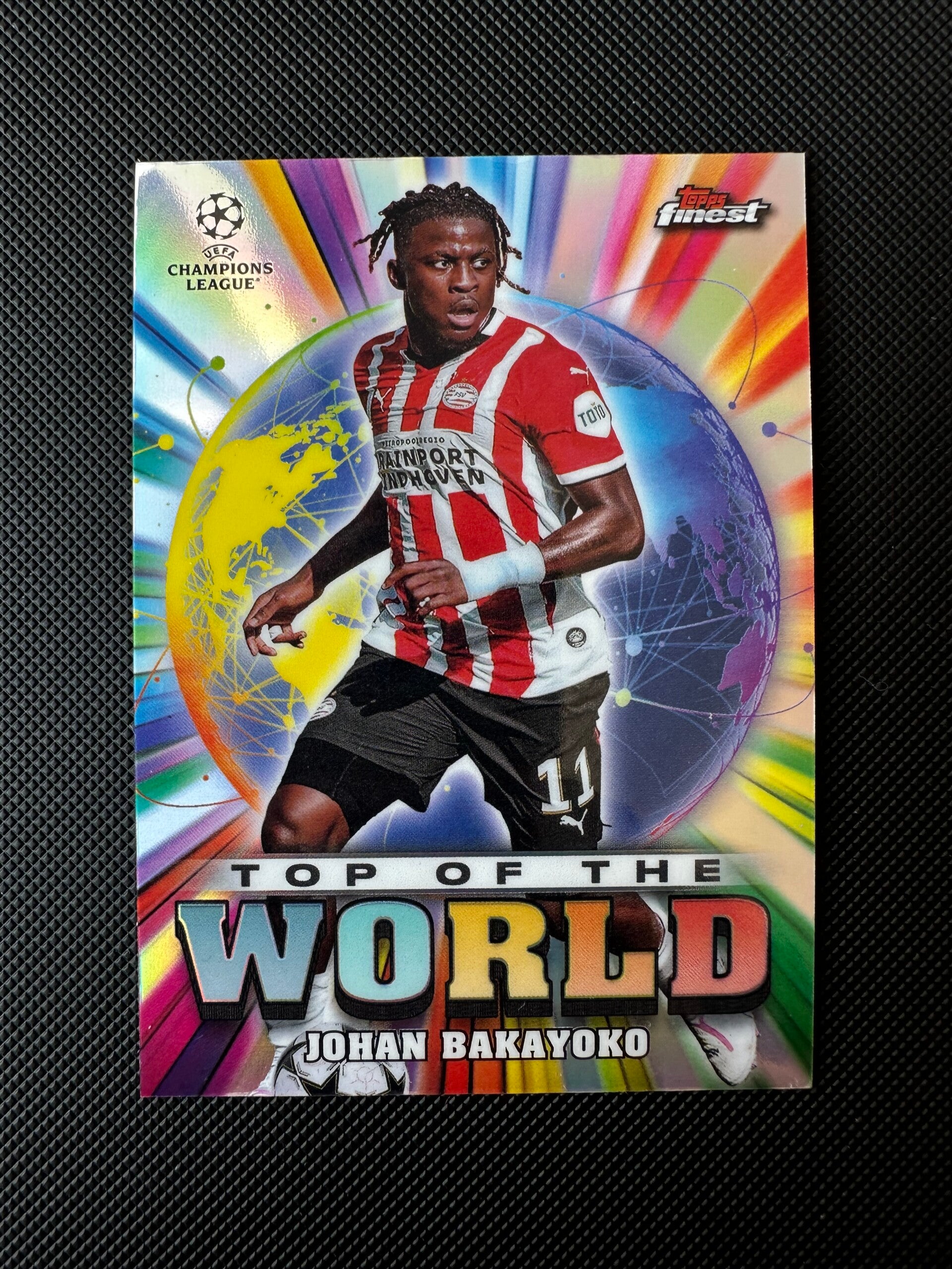 Johan Bakayoko Topps Finest 2025 Top Of The World #TW-7 PSV