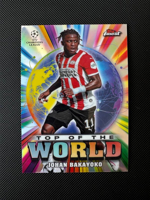 Johan Bakayoko Topps Finest 2025 Top Of The World #TW-7 PSV
