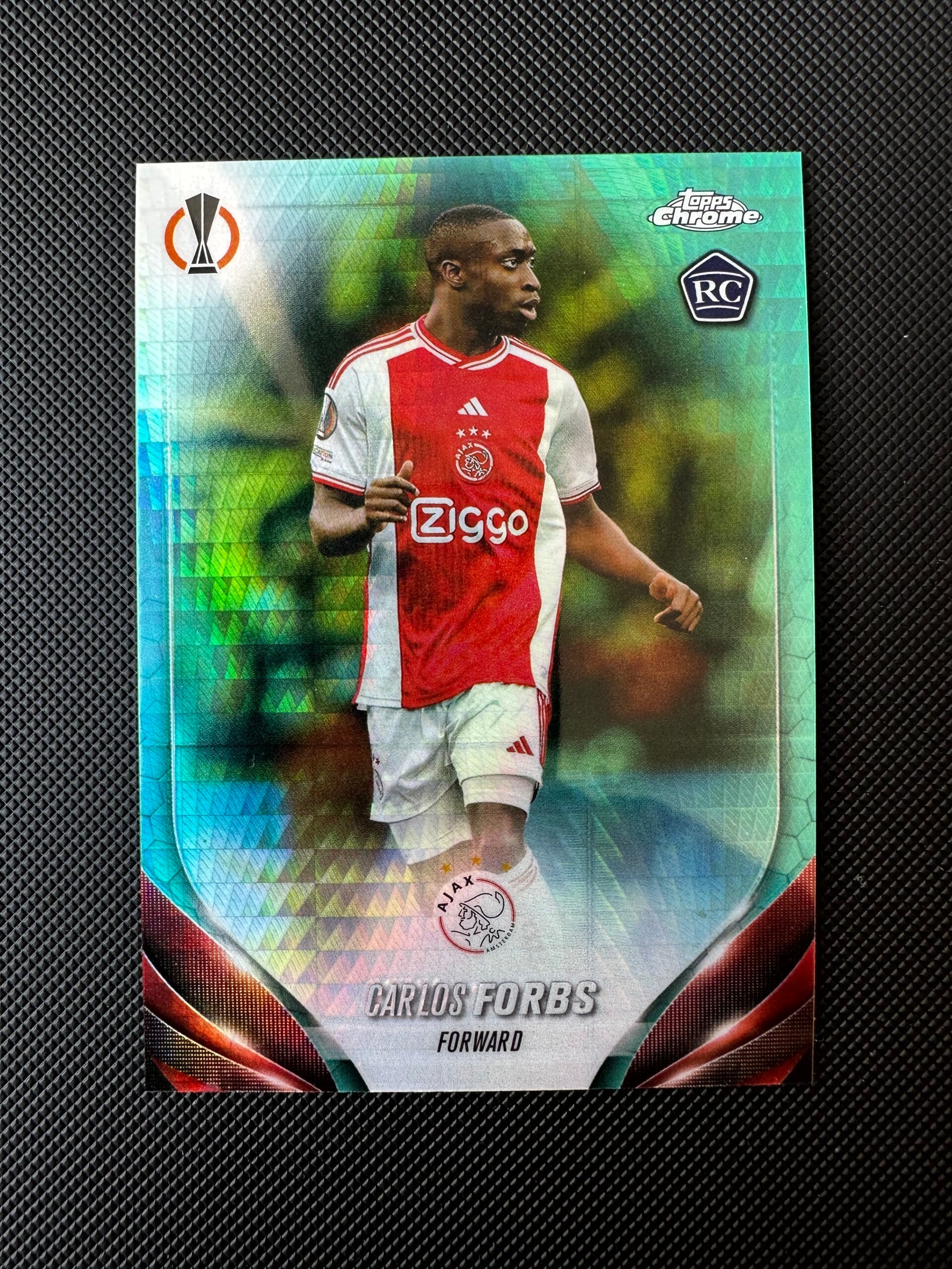 Carlos Forbs Rookie Topps Chrome 2024 Aqua Wave #90 AJAX