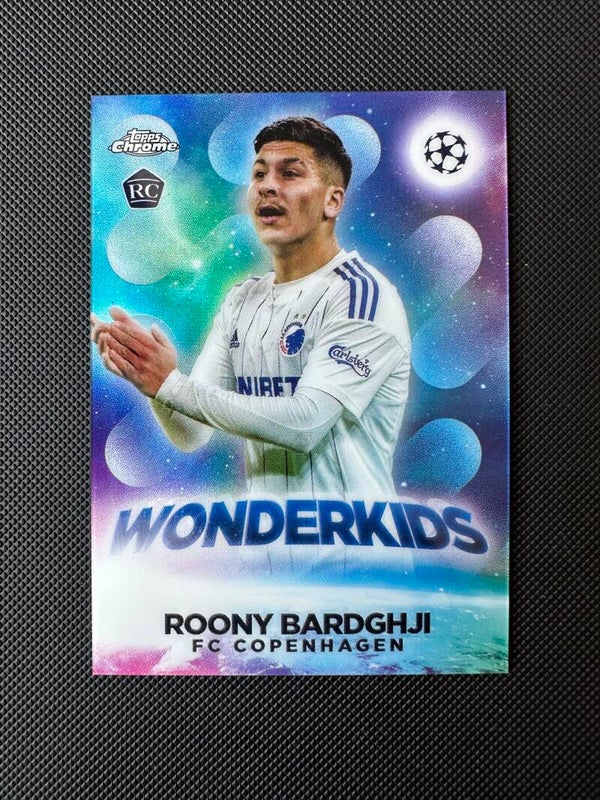 Roony Bardghji Rookie Topps Chrome 2023 Wonderkids #W-13 COPENHAGEN