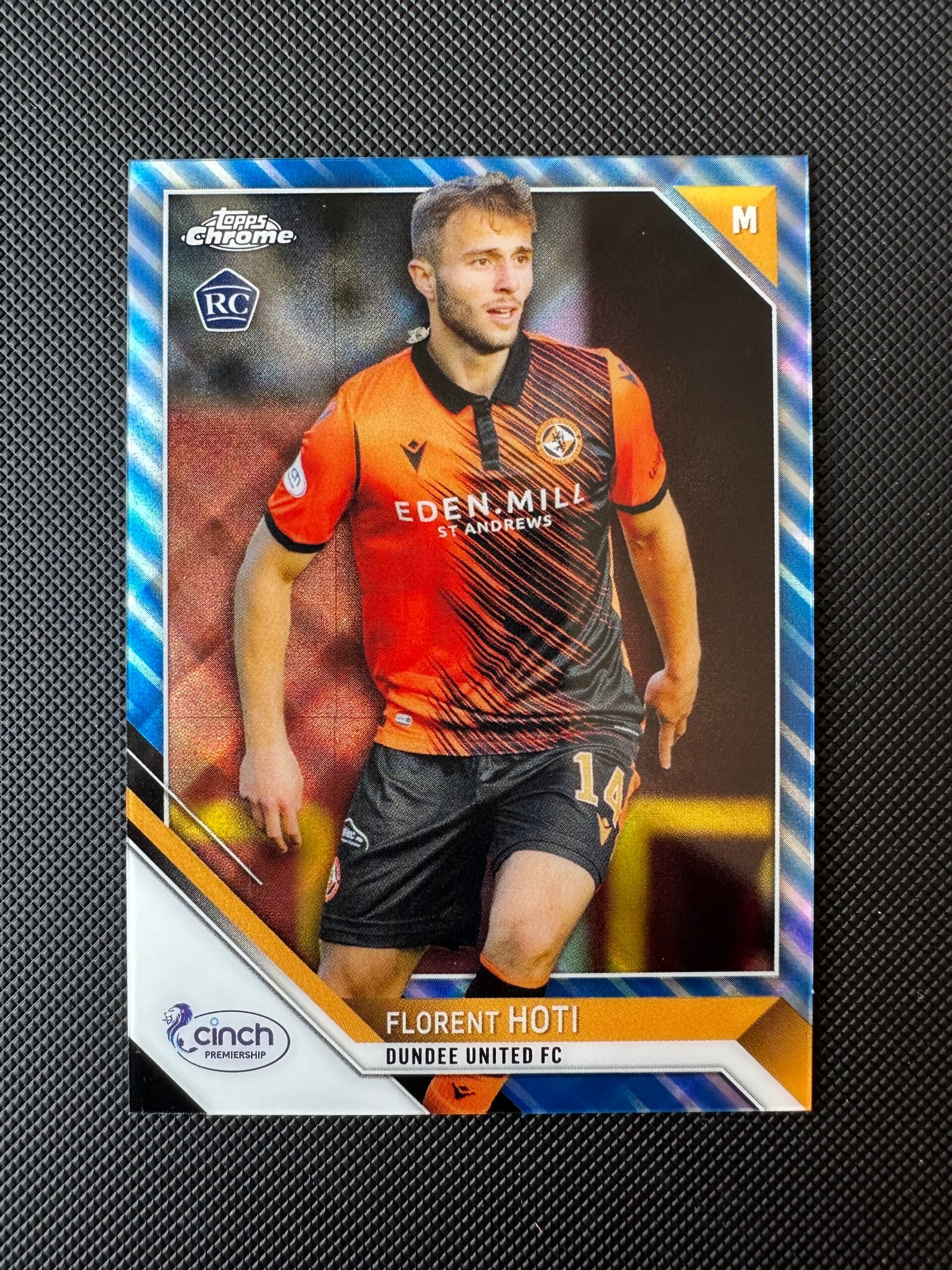 Florent Hoti /125 Rookie Topps Chrome SPFL 2022 Blue Tartan #54 DUNDEE