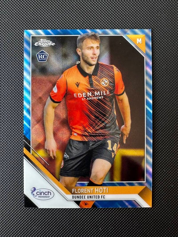 Florent Hoti /125 Rookie Topps Chrome SPFL 2022 Blue Tartan #54 DUNDEE
