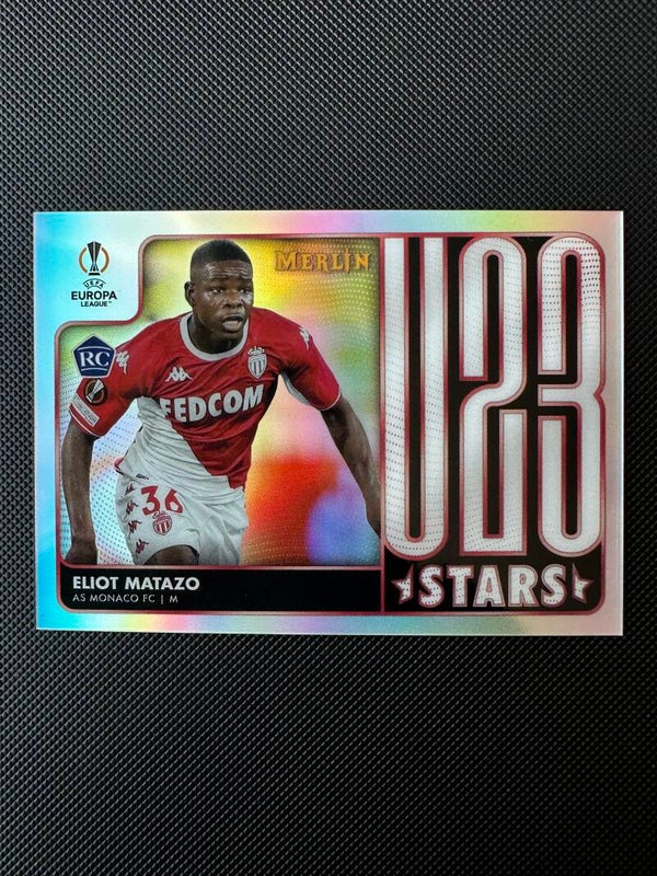Eliot Matazo Rookie Topps Merlin Chrome 2022 U23 Stars Refractor #U23-19 MONACO