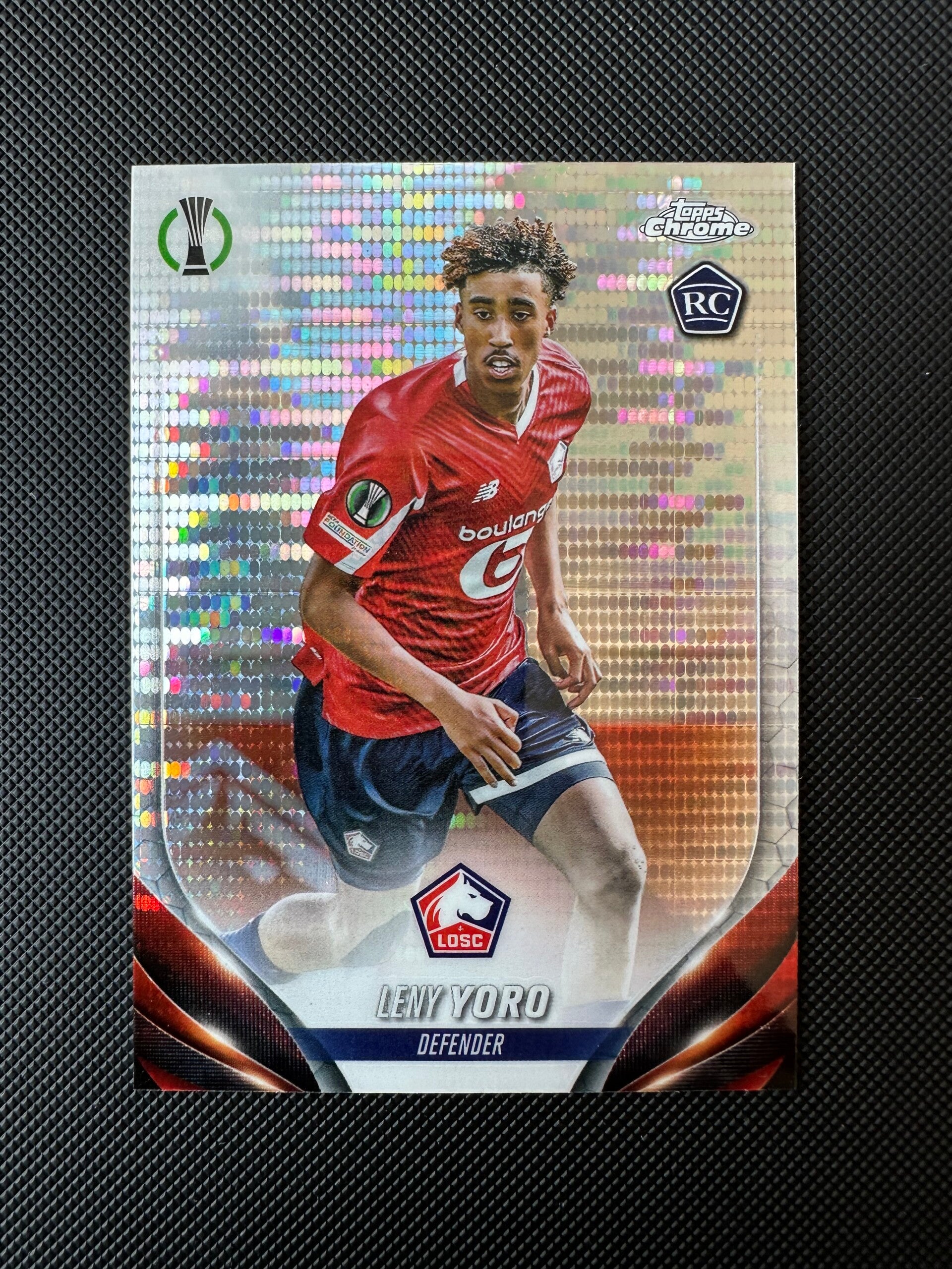 Leny Yoro Rookie Topps Chrome 2024 Pulsar #154 LILLE