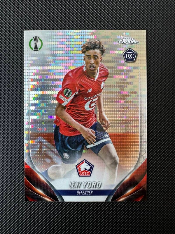 Leny Yoro Rookie Topps Chrome 2024 Pulsar #154 LILLE