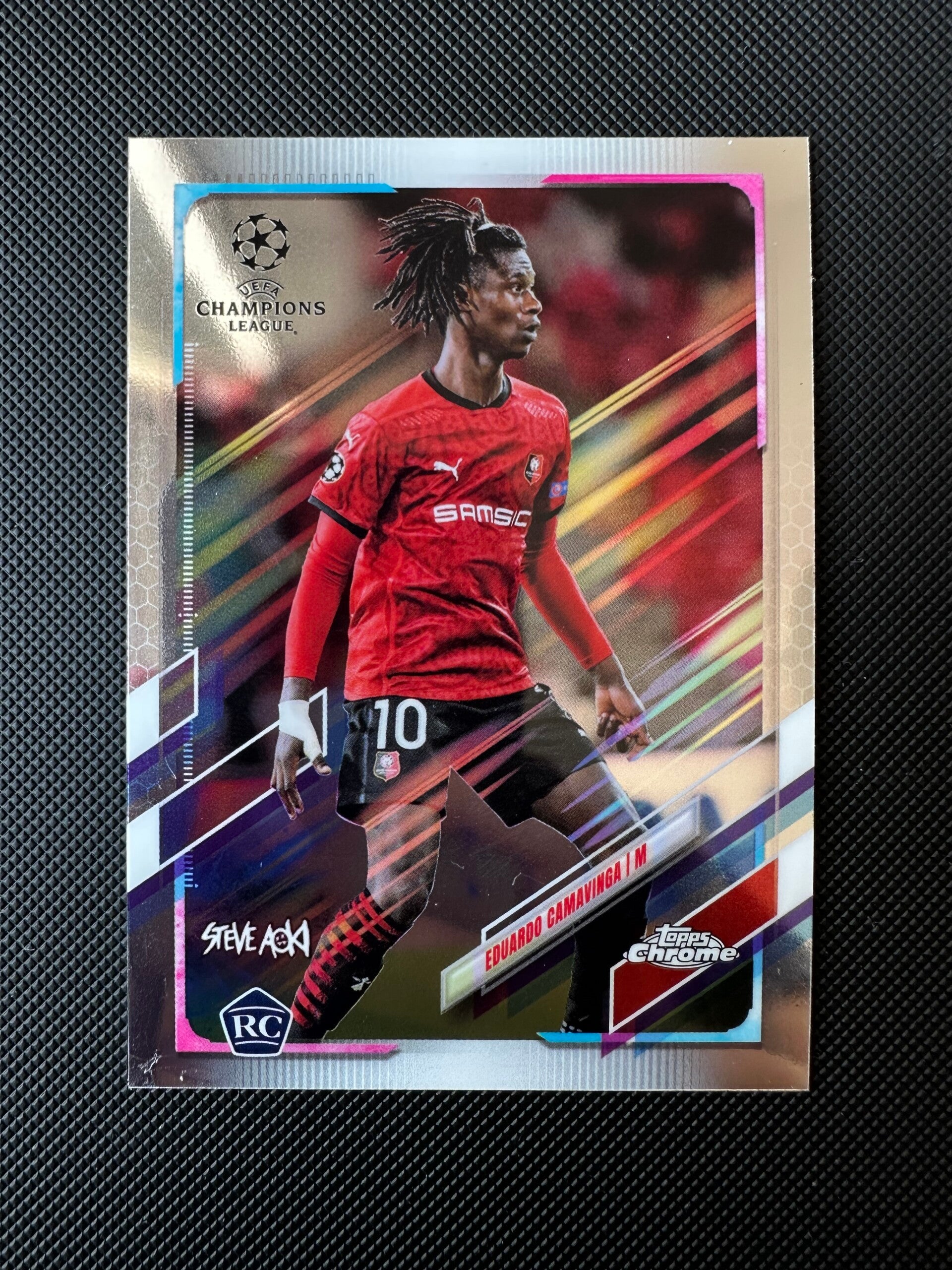 Eduardo Camavinga Rookie Topps Chrome UEFA CL 2021 #44 RENNAIS