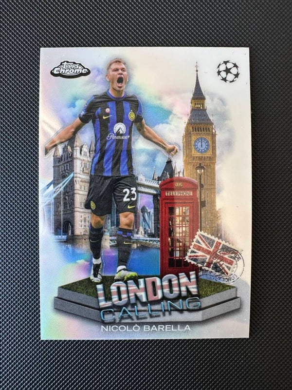 Nicolo Barella Topps Chrome 2023/24 London Calling Refractor #LC-7
