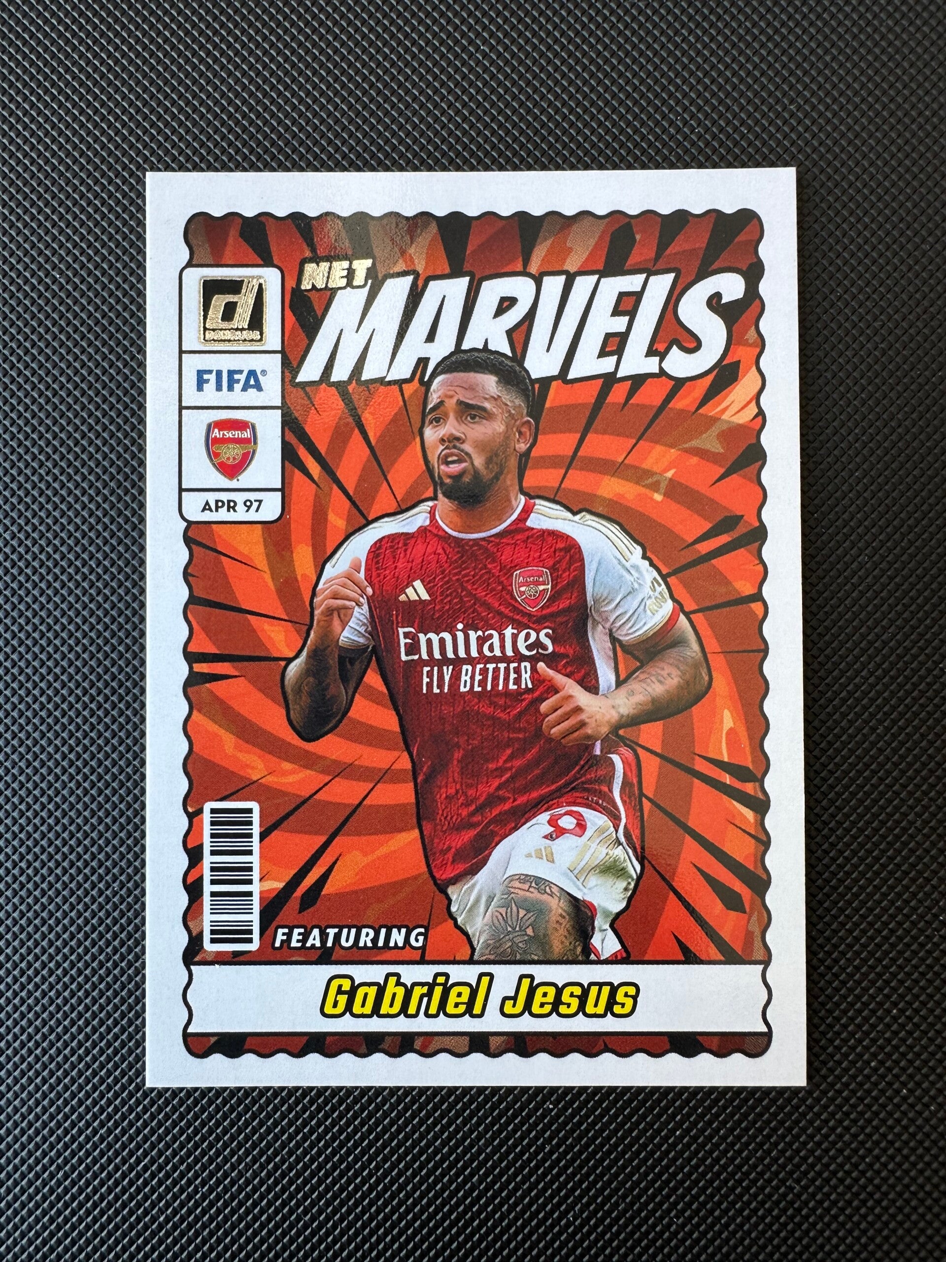 Gabriel Jesus Panini Donruss 2023/24 Net Marvels Silver #15