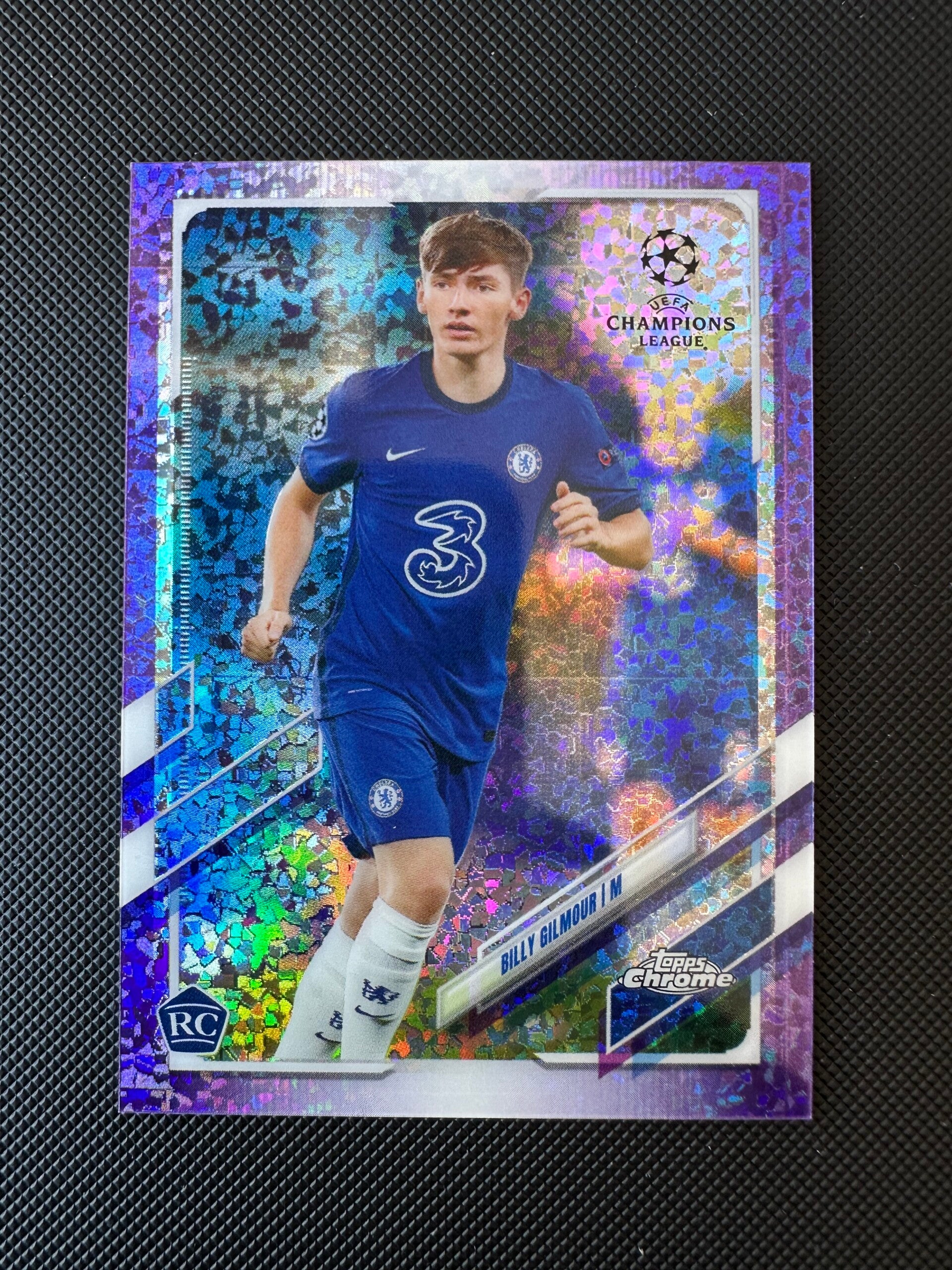 Billy Gilmour /250 Rookie Topps Chrome 2021 Purple Speckle Refractor #66