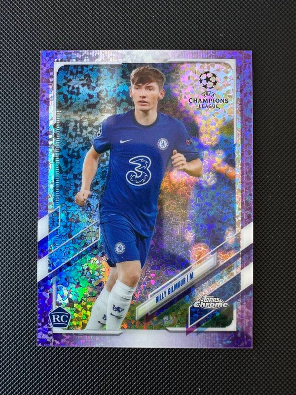 Billy Gilmour /250 Rookie Topps Chrome 2021 Purple Speckle Refractor #66