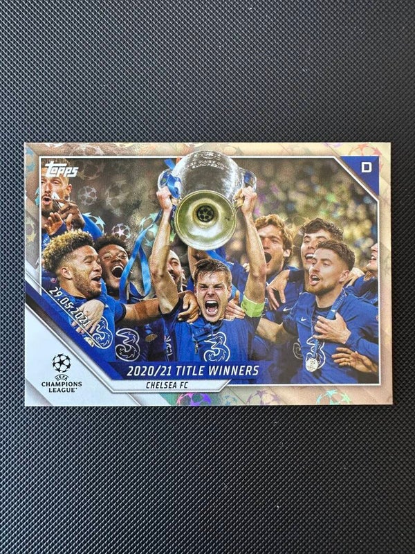 Title Winners Topps UEFA Champions League 2021/22 Starball Foil 29.5.2021 #45 CELZI