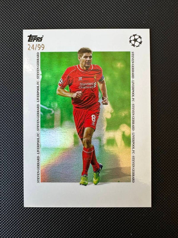 Steven Gerrard /99 Topps Simplicidad 2025 Green