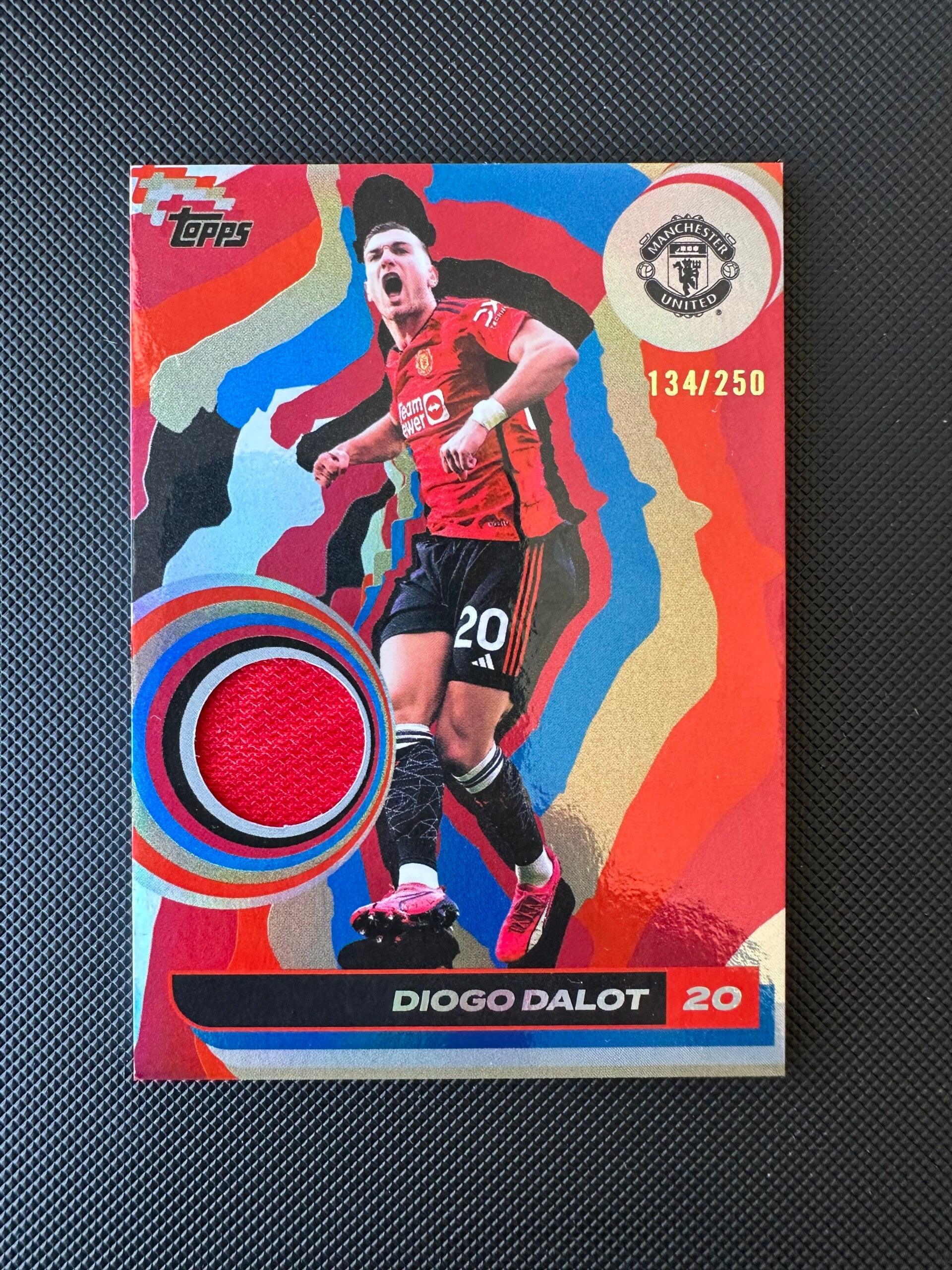 Diogo Dalot /250 Patch-Worn Topps Team Set 2024/25 #CR-DD