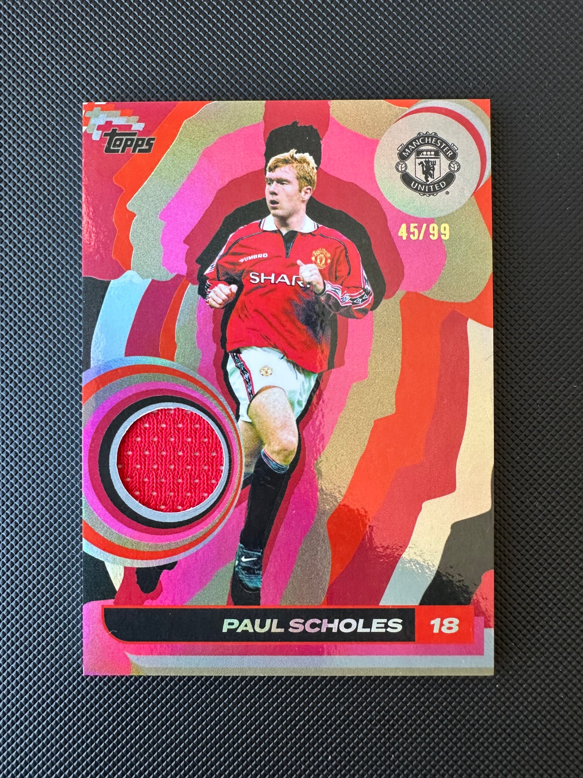 Paul Scholes /99 Patch-Worn Topps Team Set 2024/25 #CR-PS