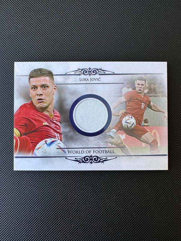 Luka Jović /10 Patch-Worn Futera 2024 World Of Football #WF15