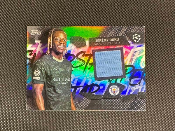Jérémy Doku Patch-Worn Topps UEFA Club Copmetitions 2025/26 Superstar Relics #TSR-JD