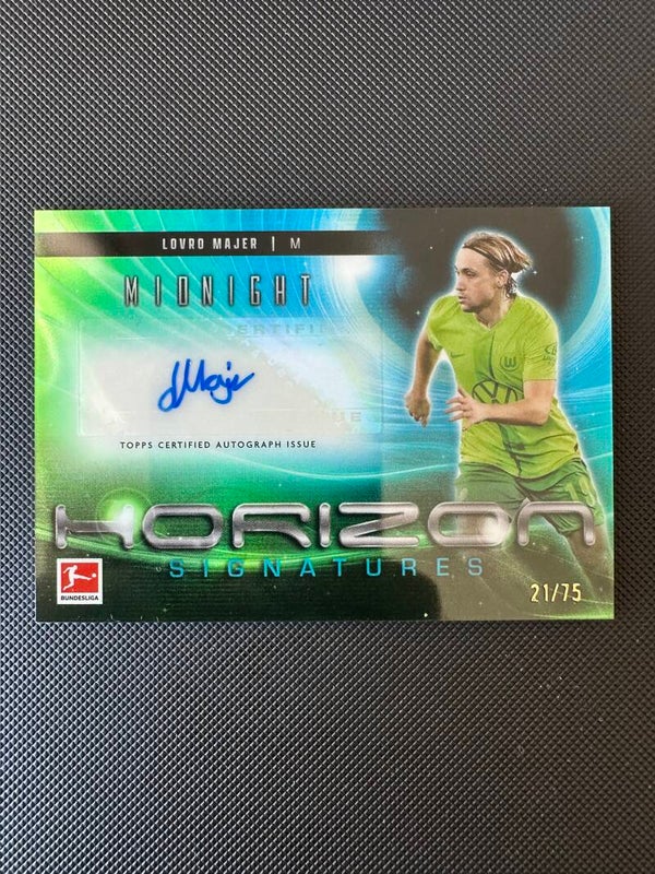 Lovro Majer /75 Auto Topps Midnight Bundesliga 2024/25 Horizon Signatures #HS-LM