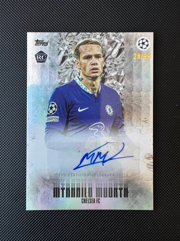Myhailo Mudryk /99 Rookie Auto Topps Curated Platinum 2023