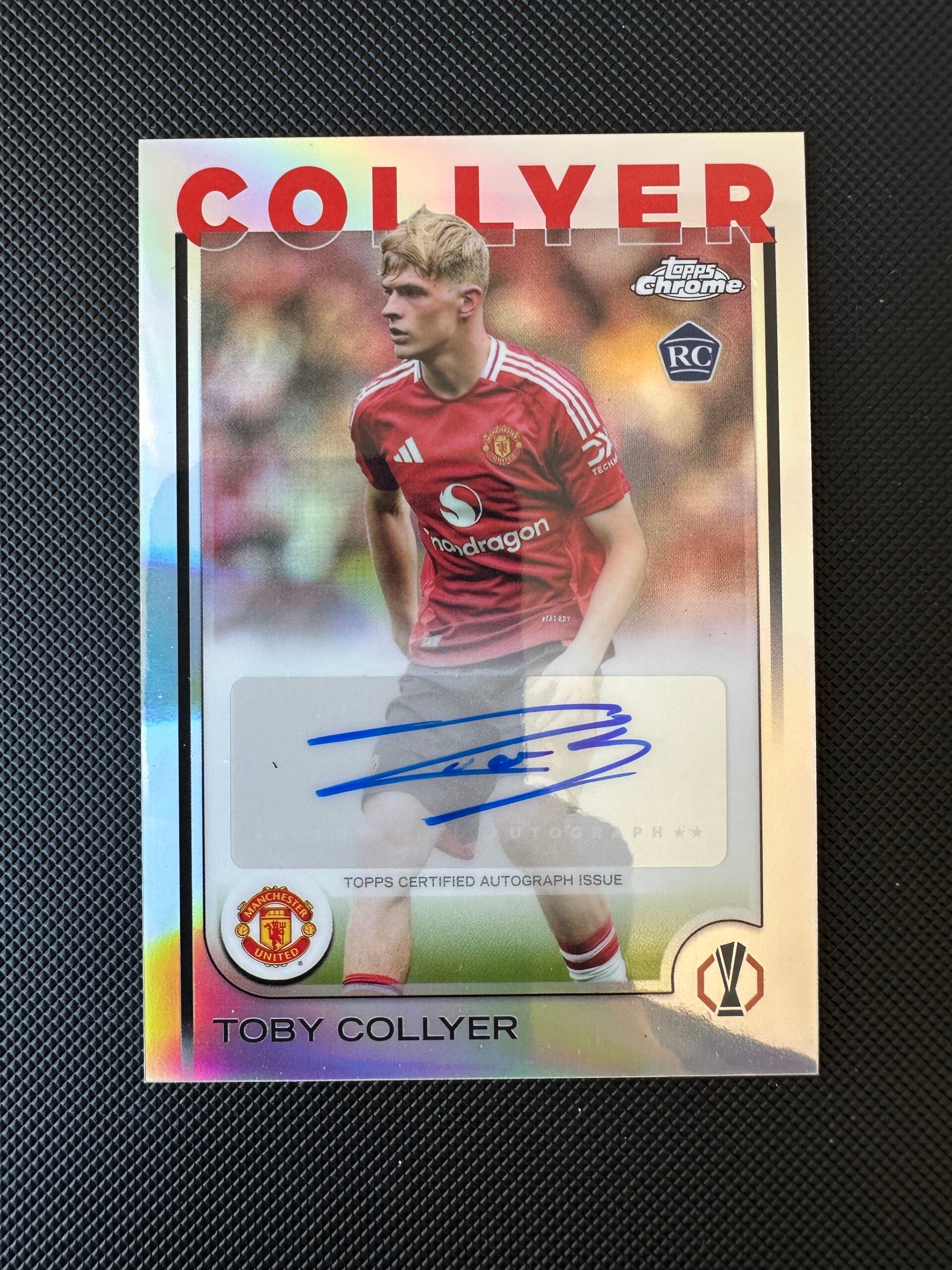 Toby Collyer Rookie Auto Topps Chrome UEFA CC 2024/25 Refractor #CA-TC