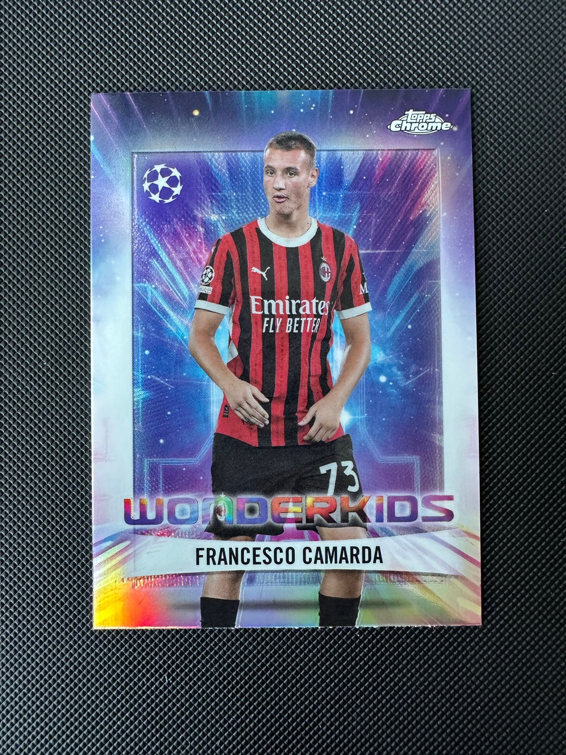 Francesco Camarda Topps Chrome 2025 Wonderkids Refractor #WK-14 MILAN