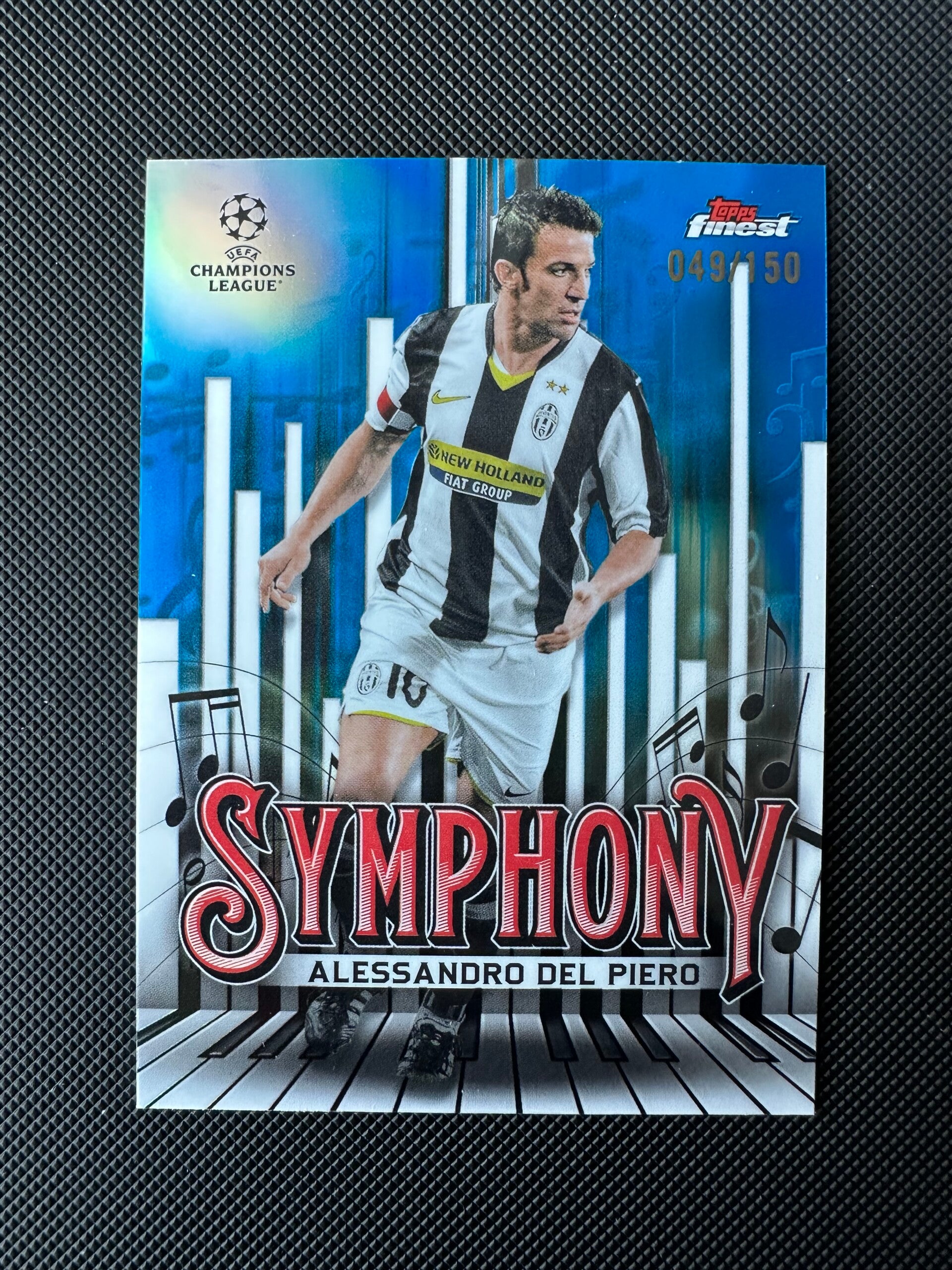 Alessandro Del Piero /150 Topps Finest 2025 Blue Refractor #SY-25