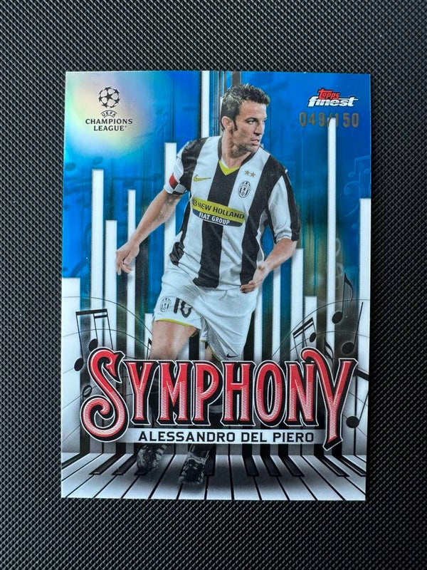 Alessandro Del Piero /150 Topps Finest 2025 Blue Refractor #SY-25