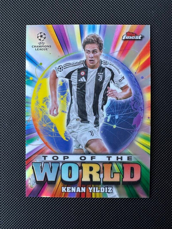 Kenan Yildiz Topps Finest 2025 Top Of The World Refractor #TW-13