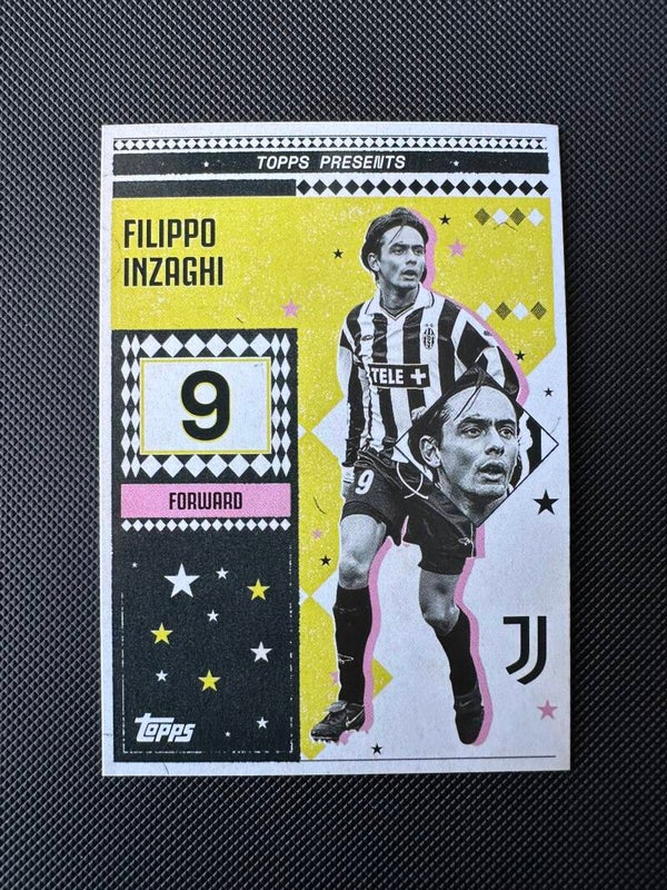 Filippo Inzaghi Topps Team Set 2025 Black And White #33