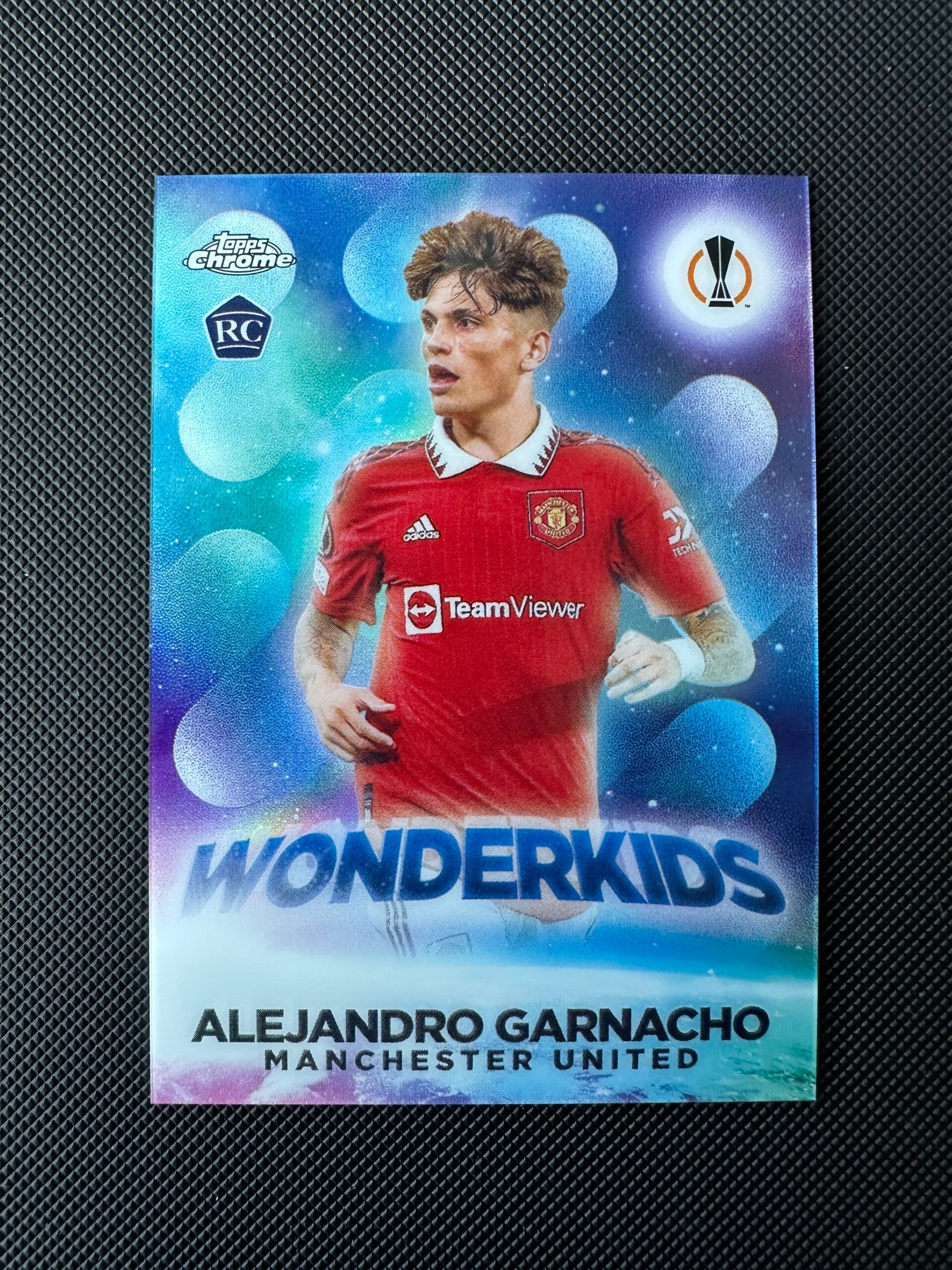 Alejando Garnacho Rookie Topps Chrome 2023 Wonderkids #W-10 MAN. UTD.