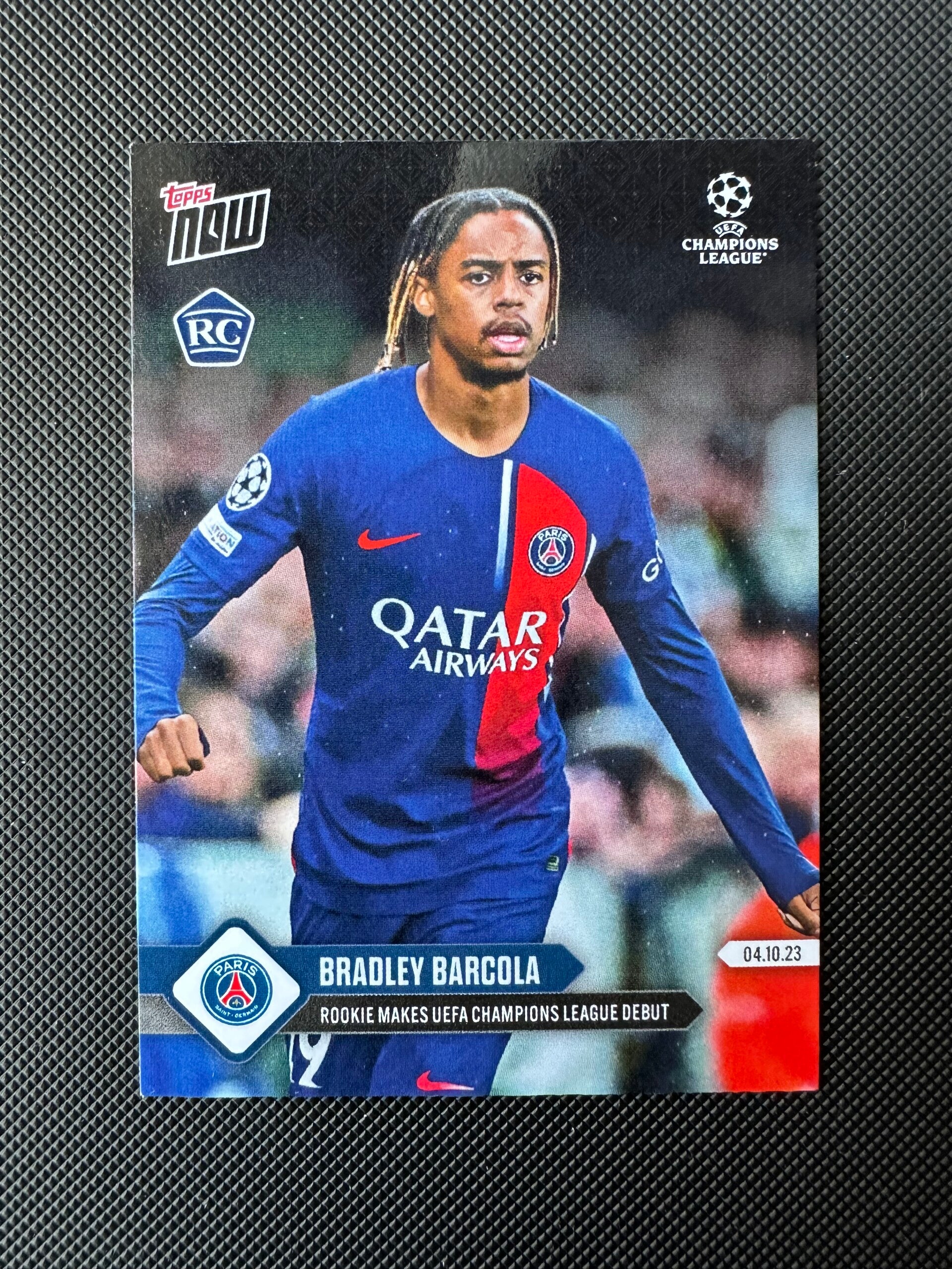 Bradley Barcola Rookie Topps Now 2023 #37 PSG