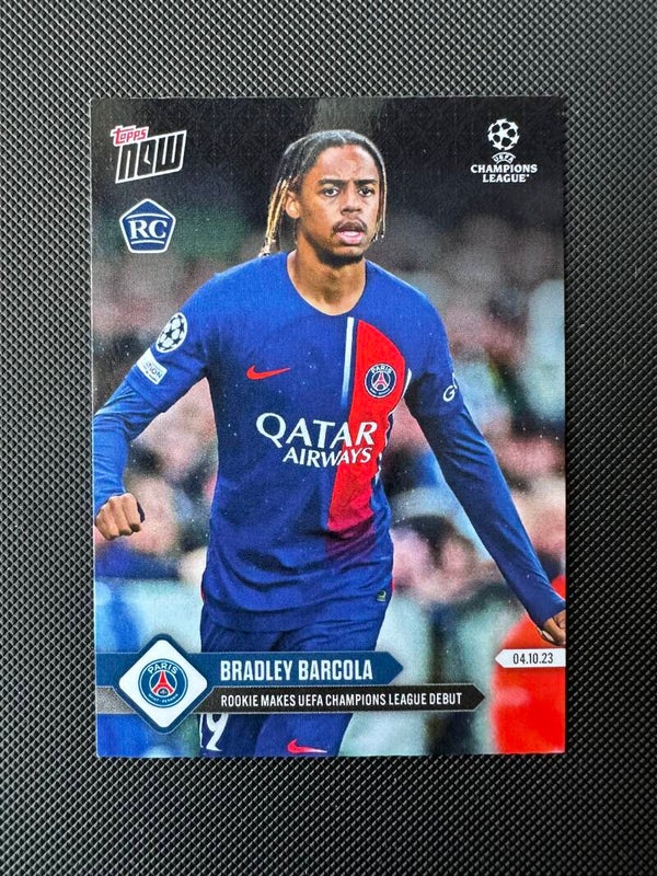 Bradley Barcola Rookie Topps Now 2023 #37 PSG