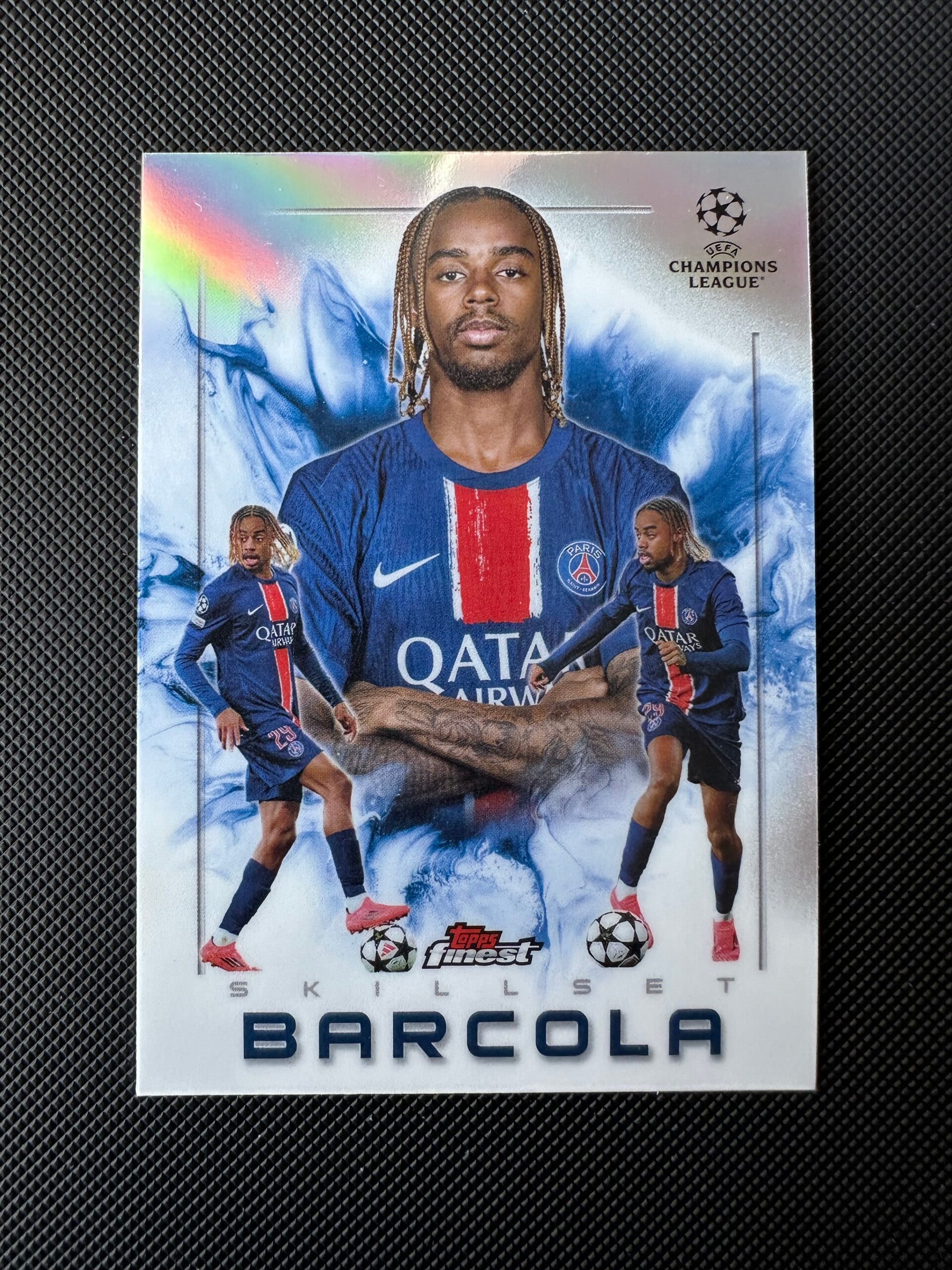 Bradley Barcola Topps Finest 2025 Skillset Refractor #SK-1 PSG