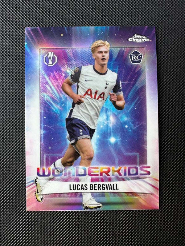 Lucas Bergvall Rookie Topps Chrome 2025 Wonderkids Refractor #WK-16