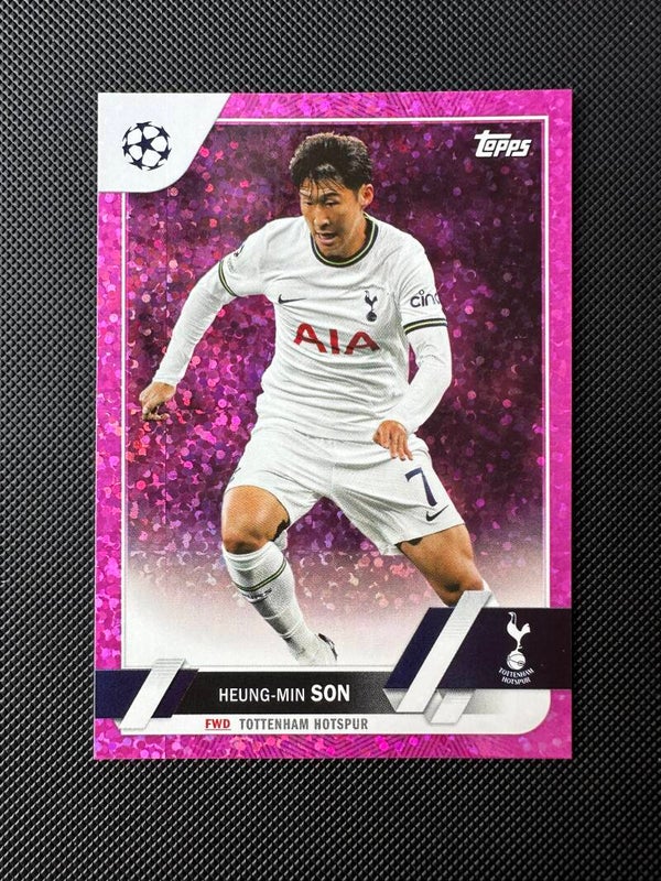 Heung-Min Son Topps UEFA 2023 Pink Speckle #5