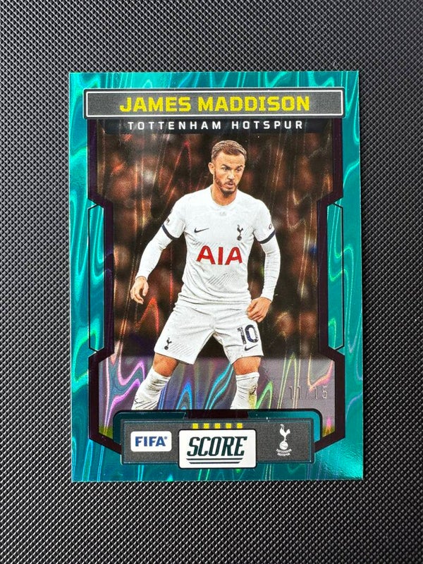 James Maddison /15 Panini Score FIFA 2023/24 Aqua Swirl #197