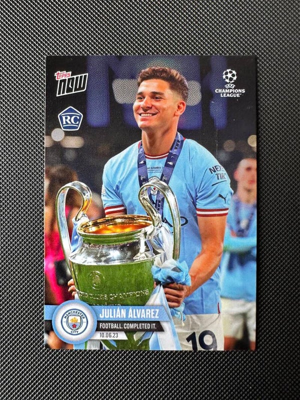 Julian Alvarez Rookie Topps Now 2023 Football Completed It. #124
