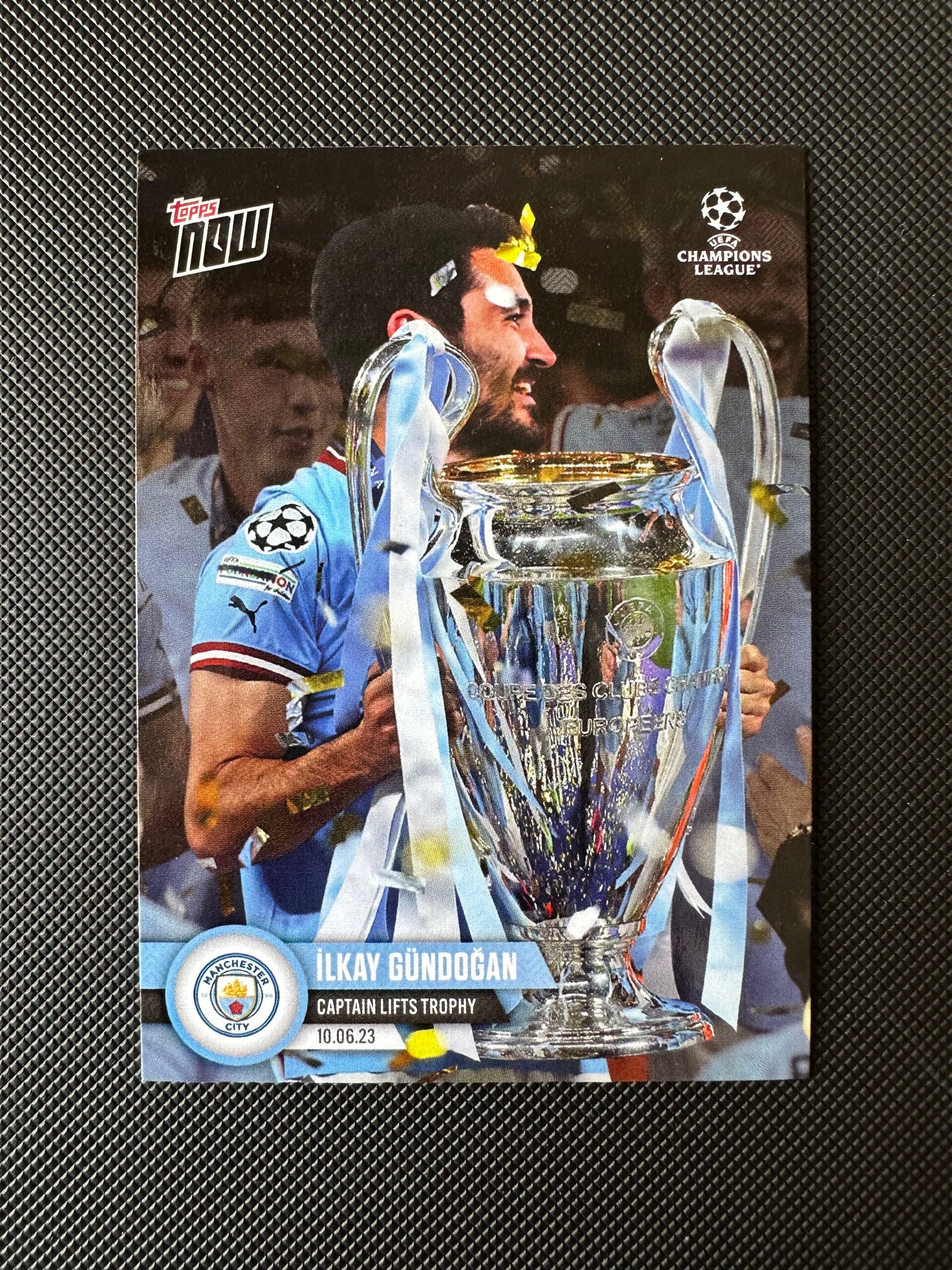 Ilkay Gundogan Topps Now 2023 Captain Lifts Trophy #118