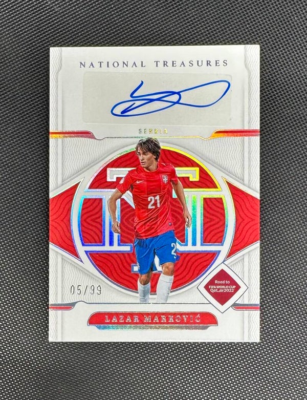 Lazar Marković /99 Auto Panini National Treasures Fifa Road To World Cup 2022 #S-LZR