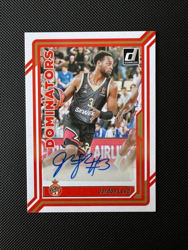 Jordan Loyd Auto Panini Donruss Euroleague 2023/24 Dominators #DS-LYD